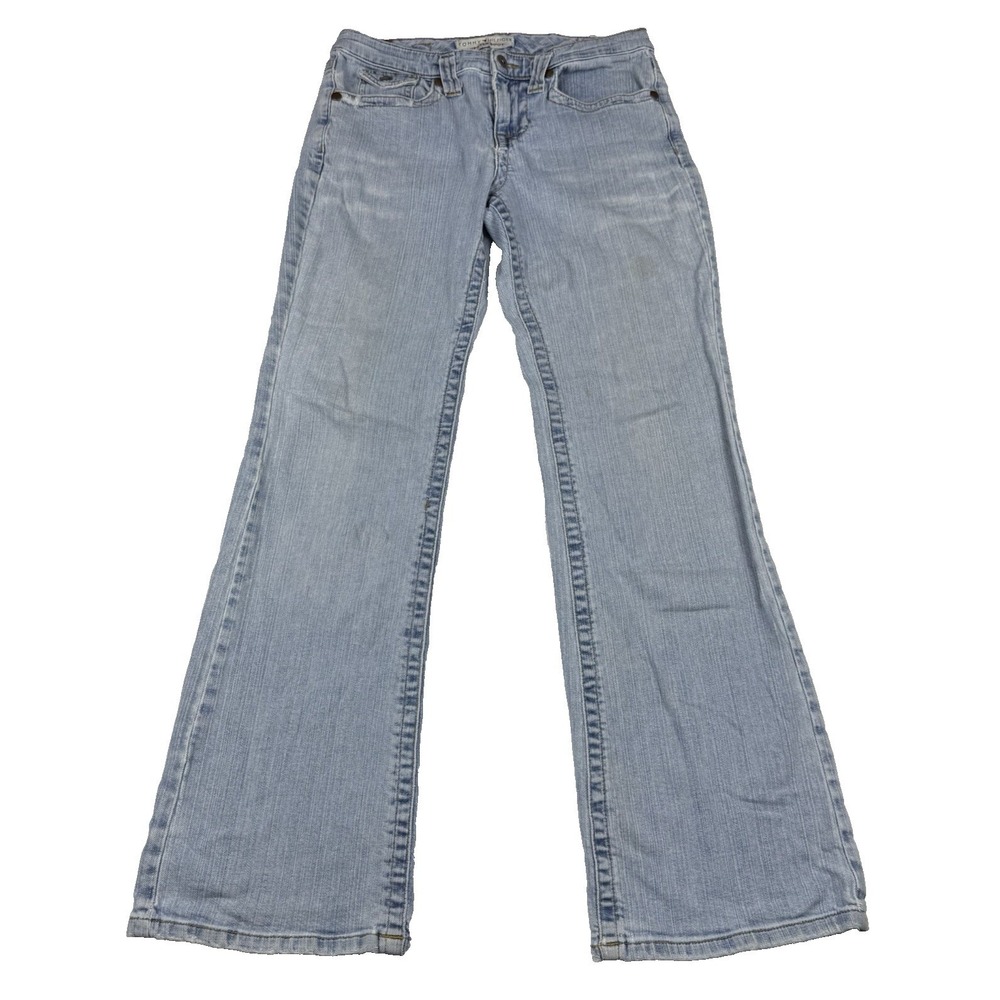 Tommy‎ Hilfiger Women's Hipster Boot Jeans Size 30"x31" Light Wash 2004 Vintage